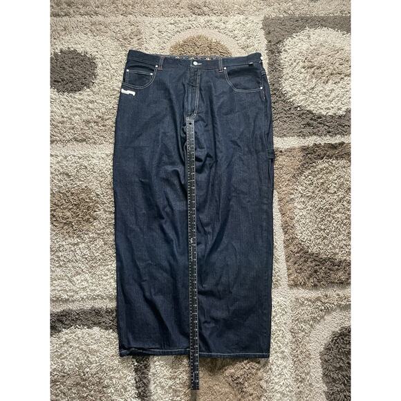 Johnny Blaze Carpenter Baggy Dark Denim Jeans Vintage Y2K Men’s 42 Wide Leg - Picture 5 of 7